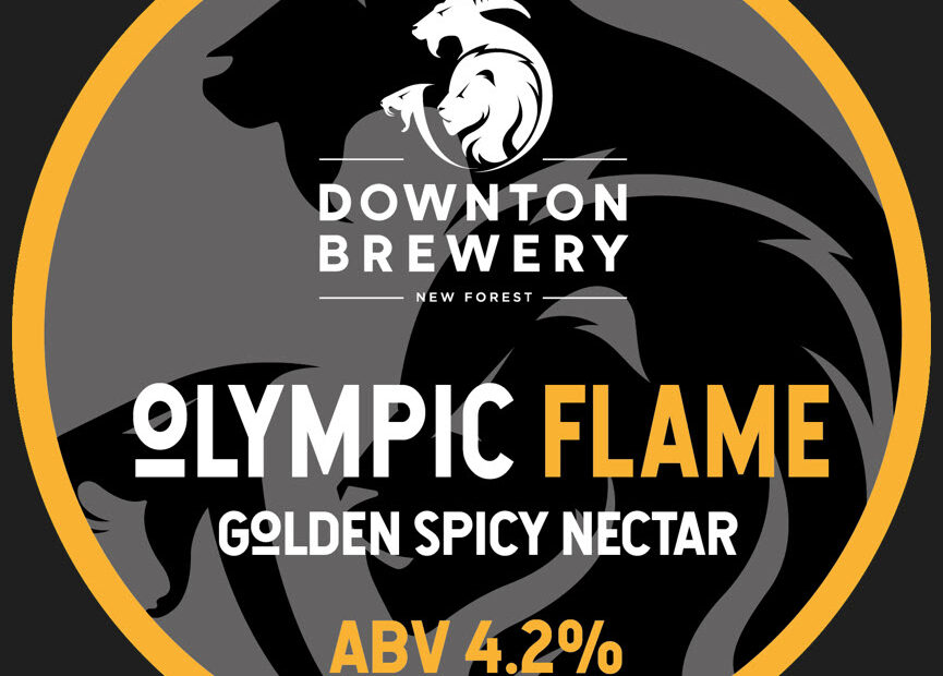 Downton Olympic Flame poster