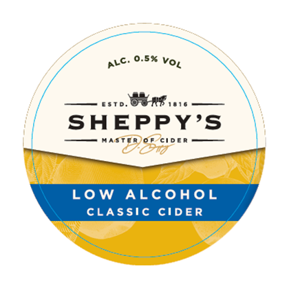 Sheppy's low alcohol Classic Cider poster