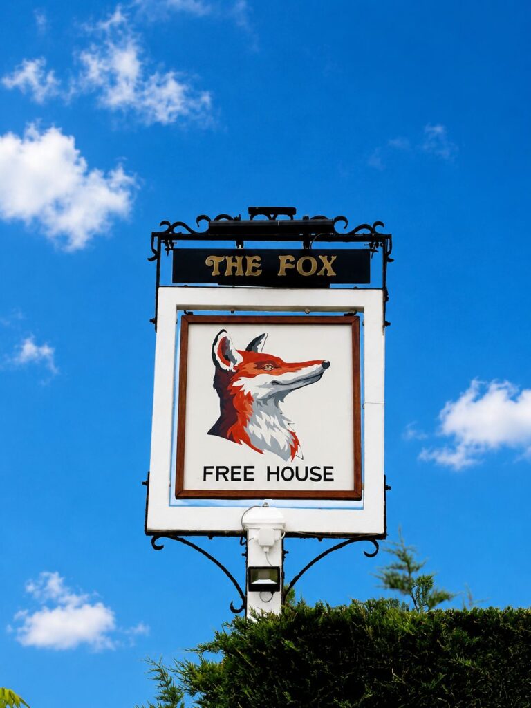 Fox Inn Pub Sign